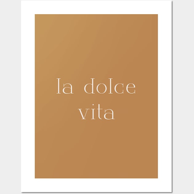 La dolce vita Wall Art by calamarisky